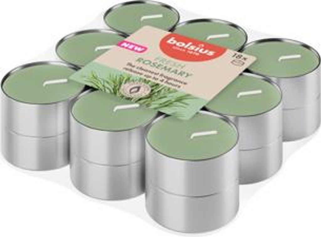Bolsius - Rosmarin - Duft Theelichter - 18 Stück - Produktbild 