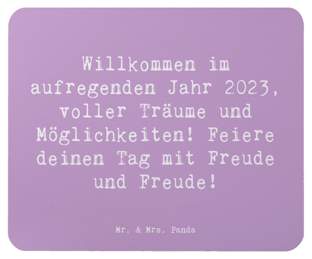 Mr. & Mrs. Panda Mousepad Spruch 2023 Geburtstag Freude - Lavendeltraum - Geschenk, 2014, Mauspad, Möglichkeiten, Jahrgang, Geburtstagsgeschenk, g...
