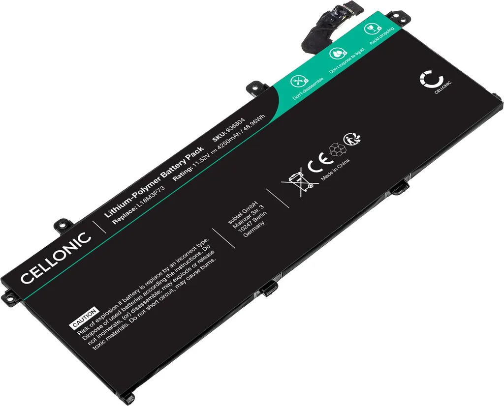 Batteria L18M3P73 per Lenovo ThinkPad T14 Gen 2 P14s | 4250mAh 11.5V