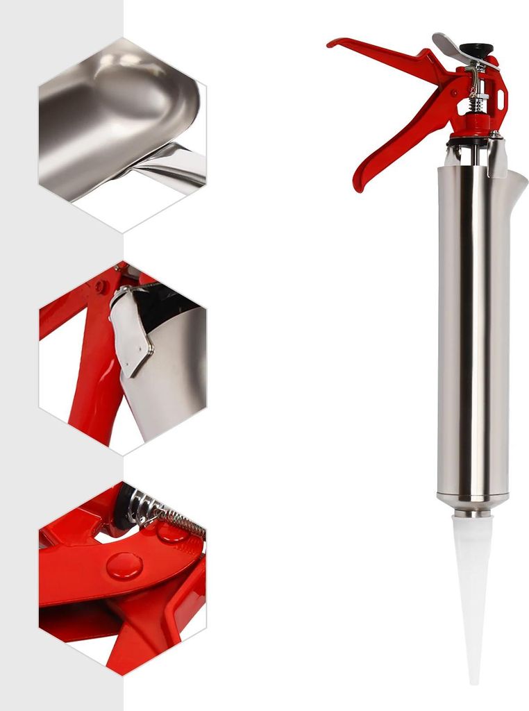 Fugenpistole für Fliesen und Terrasse - Manuelle Fugenpistole - Für Fugenbreite 2–5 mm - Zum Ausfüllen und Reparieren - Für Dekorations- und ...