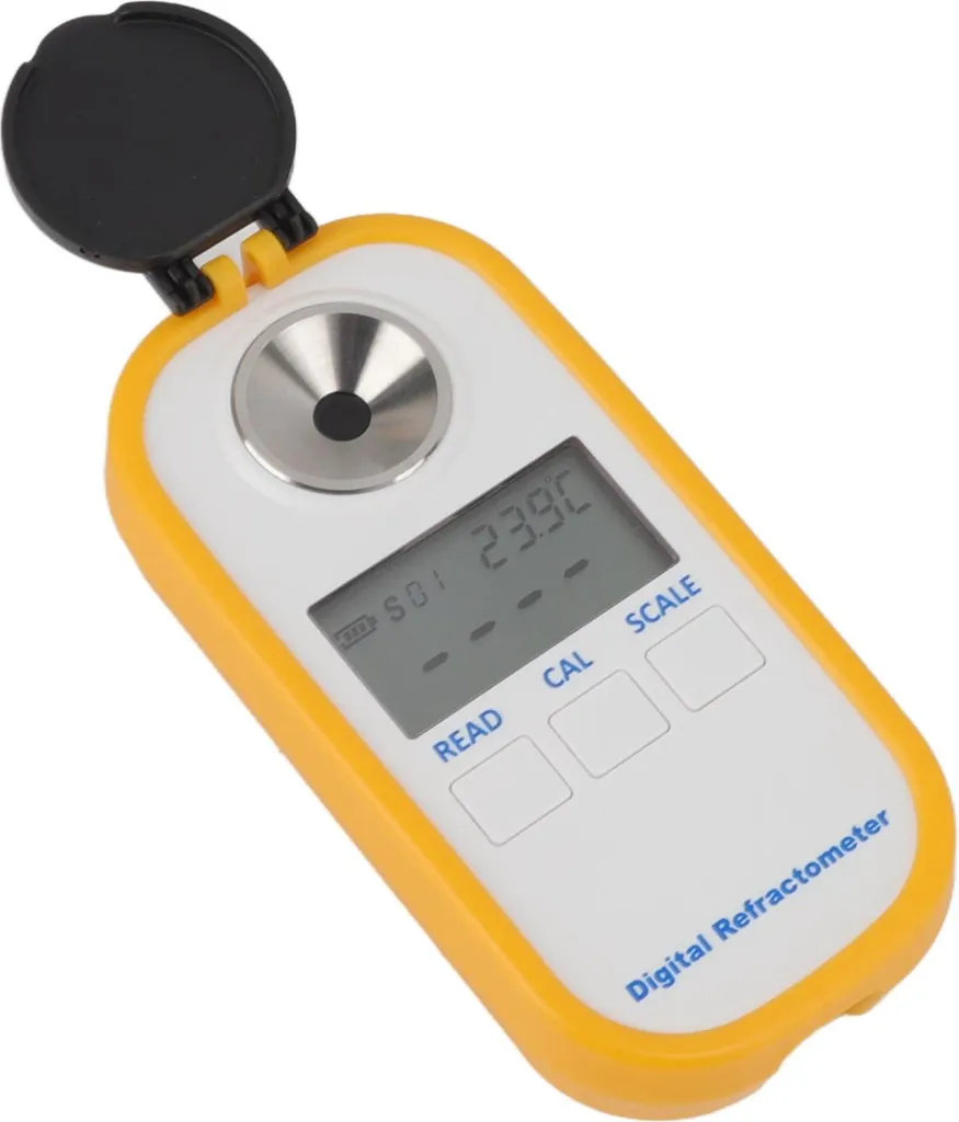 Réfractomètre de poche 0-80% avec écran LCD pour test d'esprit blanc - 5