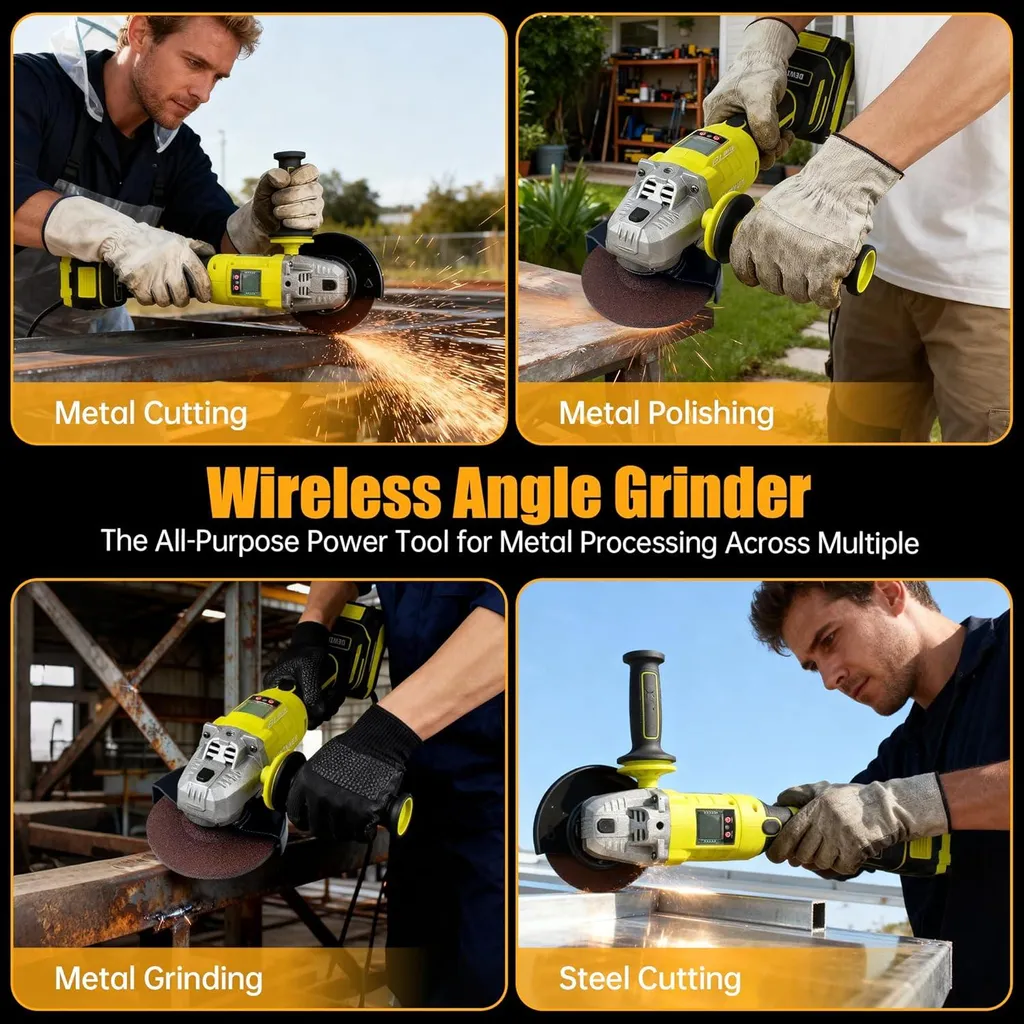 DEWINNER Meuleuse d'angle sans fil 21V Ø125mm 8500 tr/min sans balais - 6