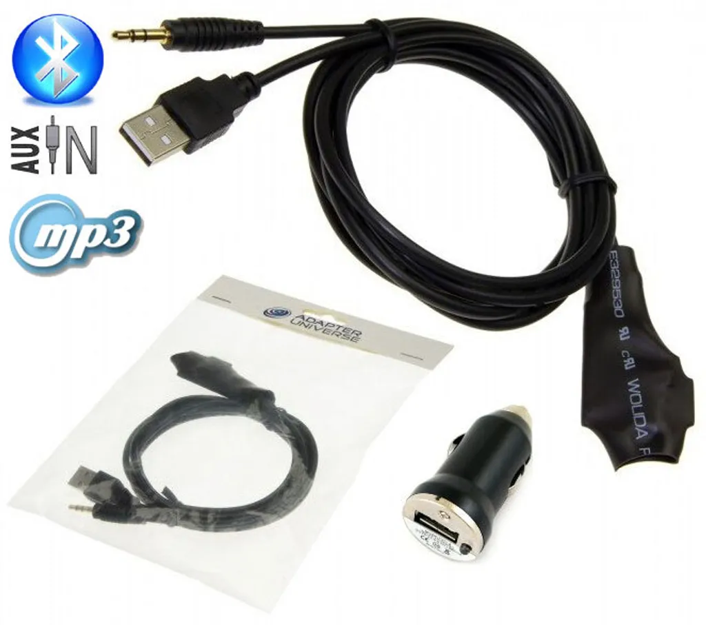 Interface Bluetooth AUX MP3 USB pour Autoradio d'Origine avec Kit Mains Libres