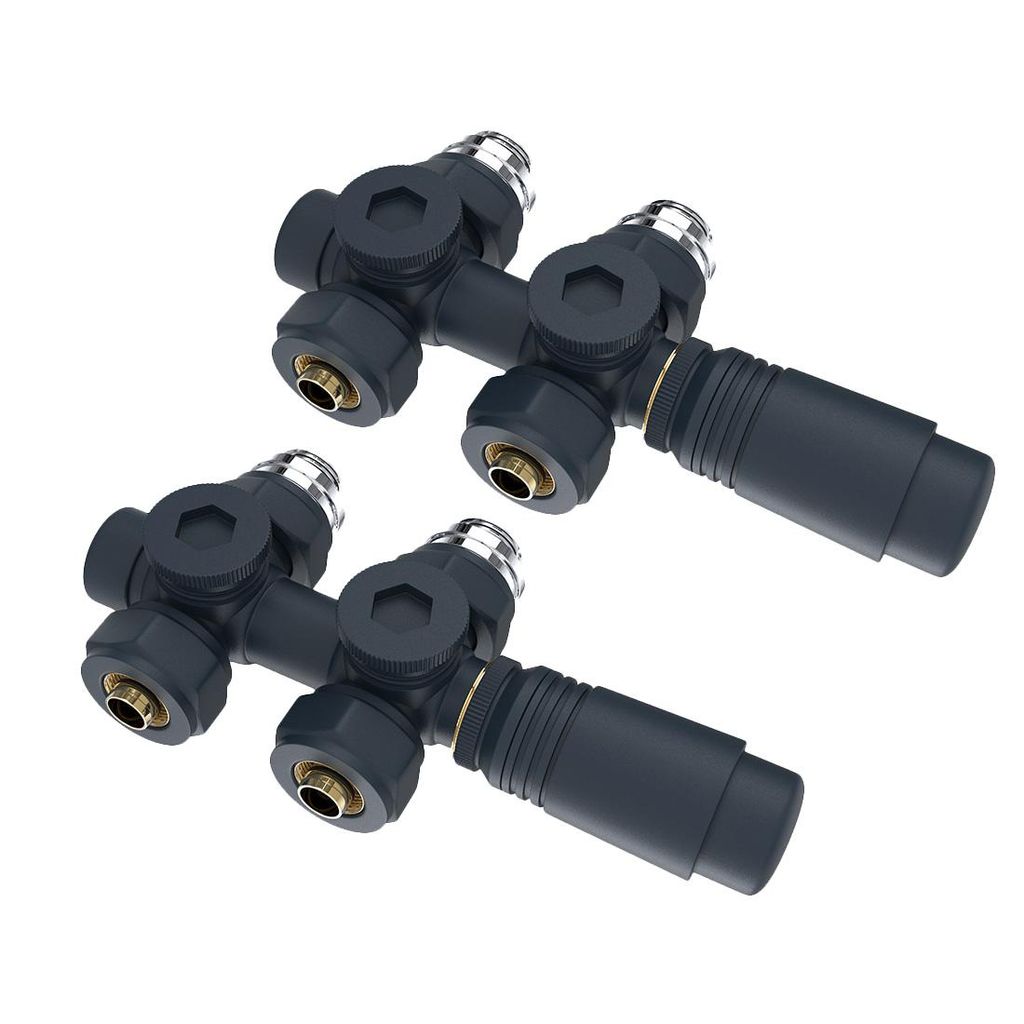 Kit thermostatique pour radiateur de salle de bains – Vanne Image du produit 