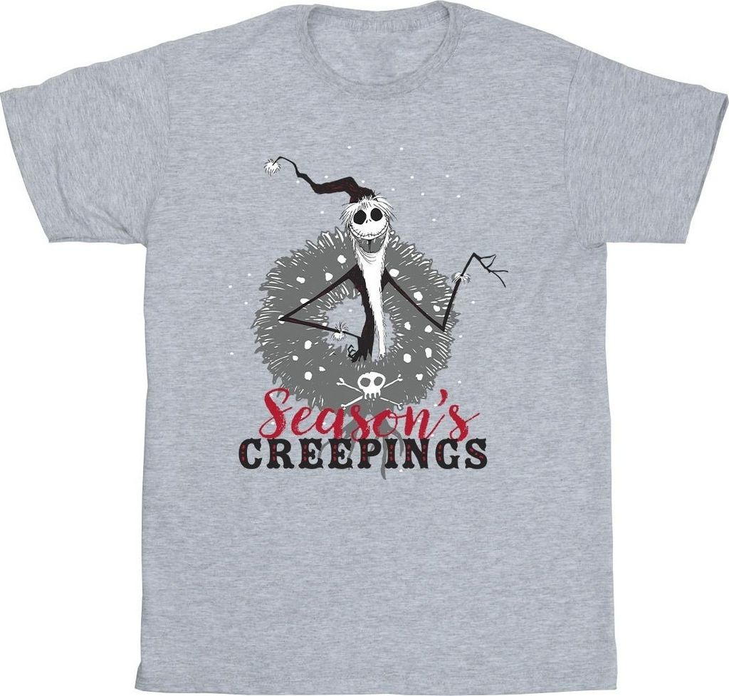 Disney - "The Nightmare Before Christmas Seasons Creepings" T-Shirt für Herren BI51544 (S) (Grau)
