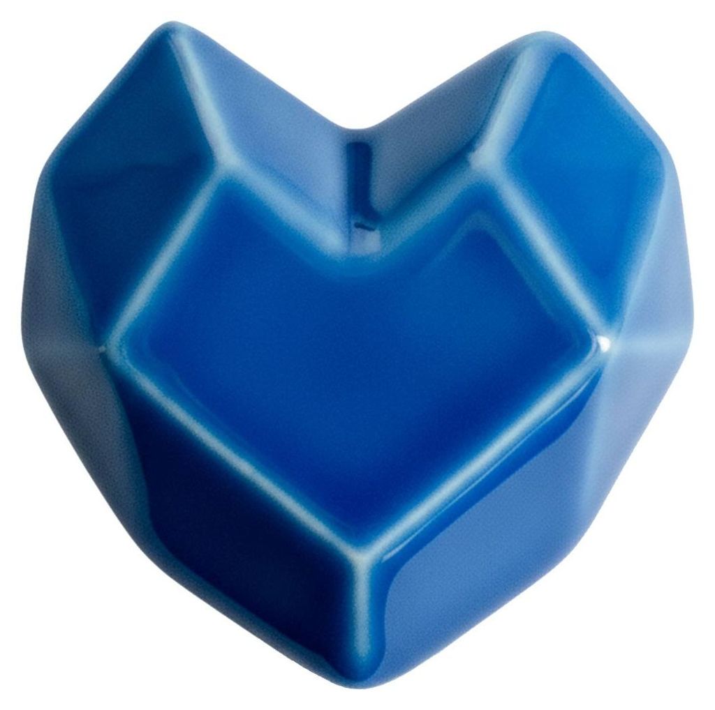 Kleiderhaken Herz Blau, bohrfrei für Heizkörper, 8x8x8 cm, 10 kg Tragkraft
