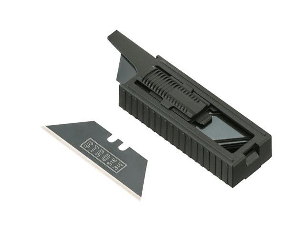 Stroxx Ersatzklingen Trapez schwarz, 10 Stück, langlebige Produktbild 