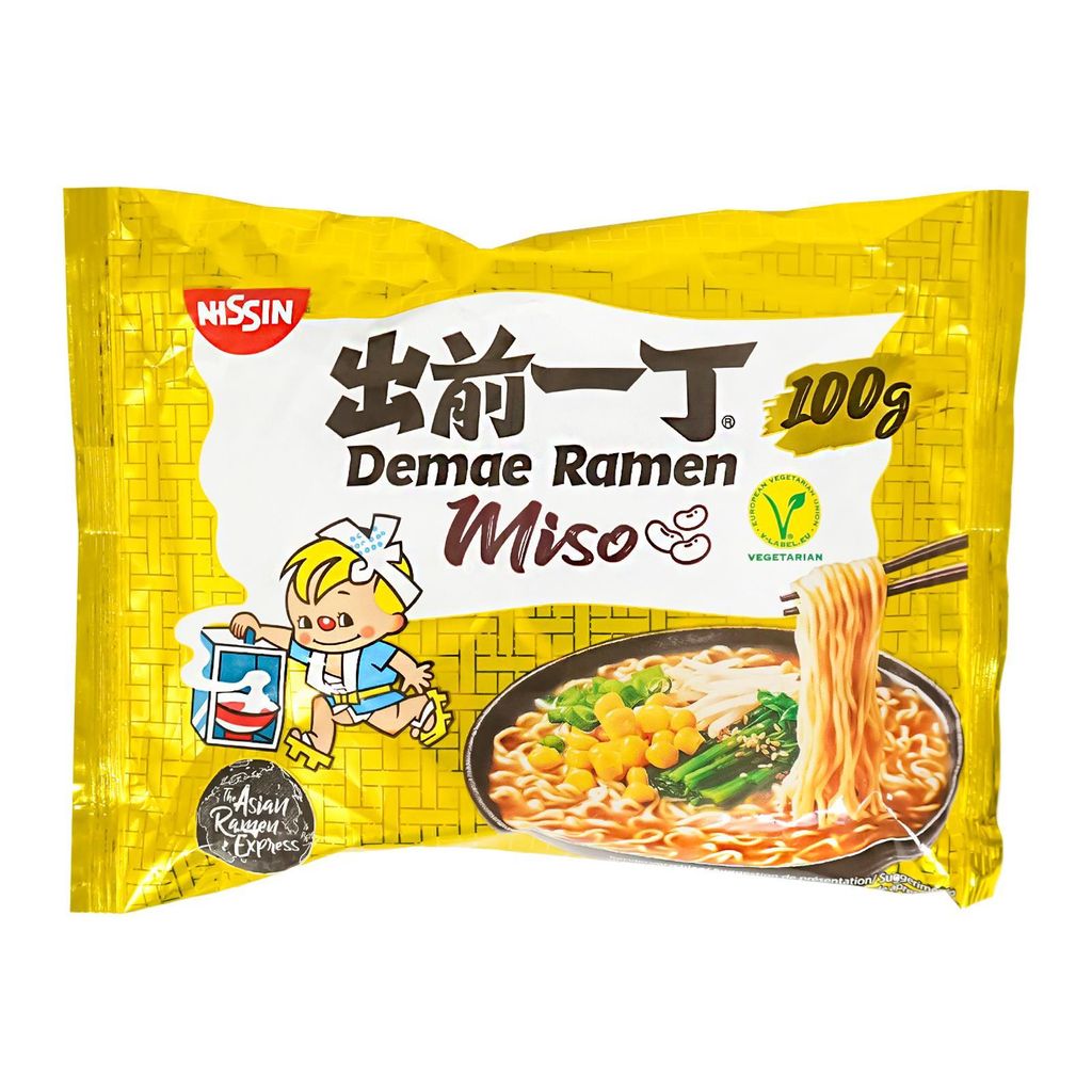 Nissin Demae Ramen Nudeln MISO Geschmack 100g Produktbild 