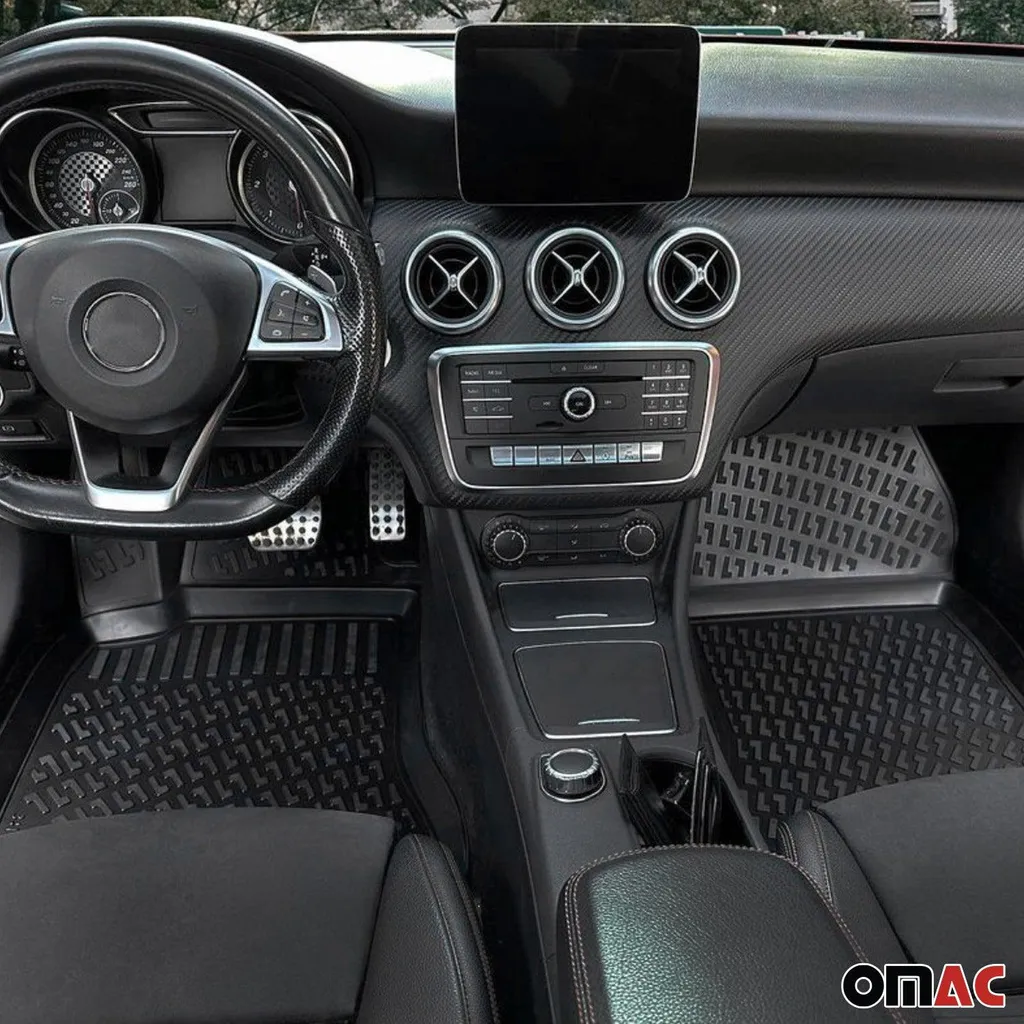 2008-2013 Seat Exeo Tappetini personalizzabili TPE Nero 4 pz - 4