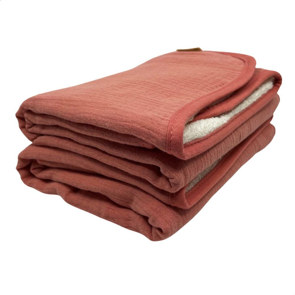 Smikkels Babyhandtücher Set rosa - Musselin und Frottee - Baumwolle
