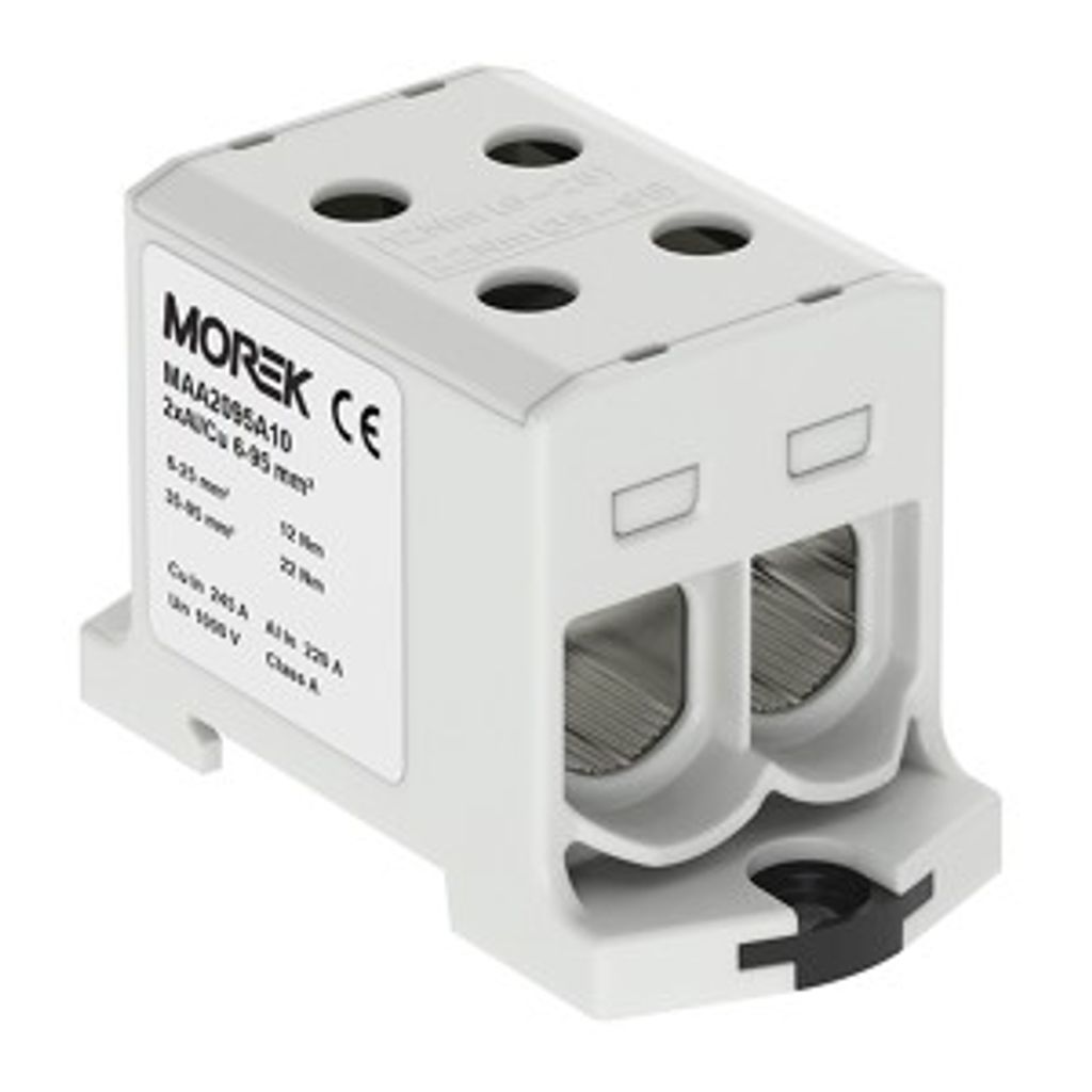 Doppelschienenverbinder grau 2 x 6-95mm Morek MAA2150A10