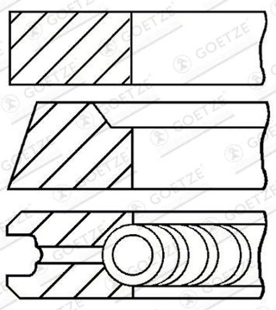 Supprimez la Consommation d'Huile : Segments de Piston 08-521100-00