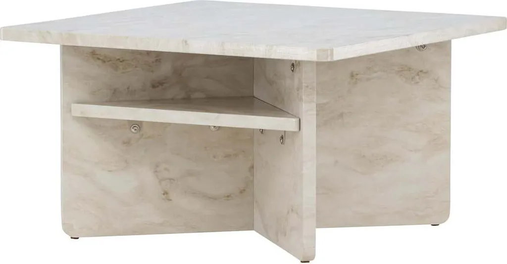 Table basse 75cm pour apéritif et salon - Alesund Beige FURNLUX