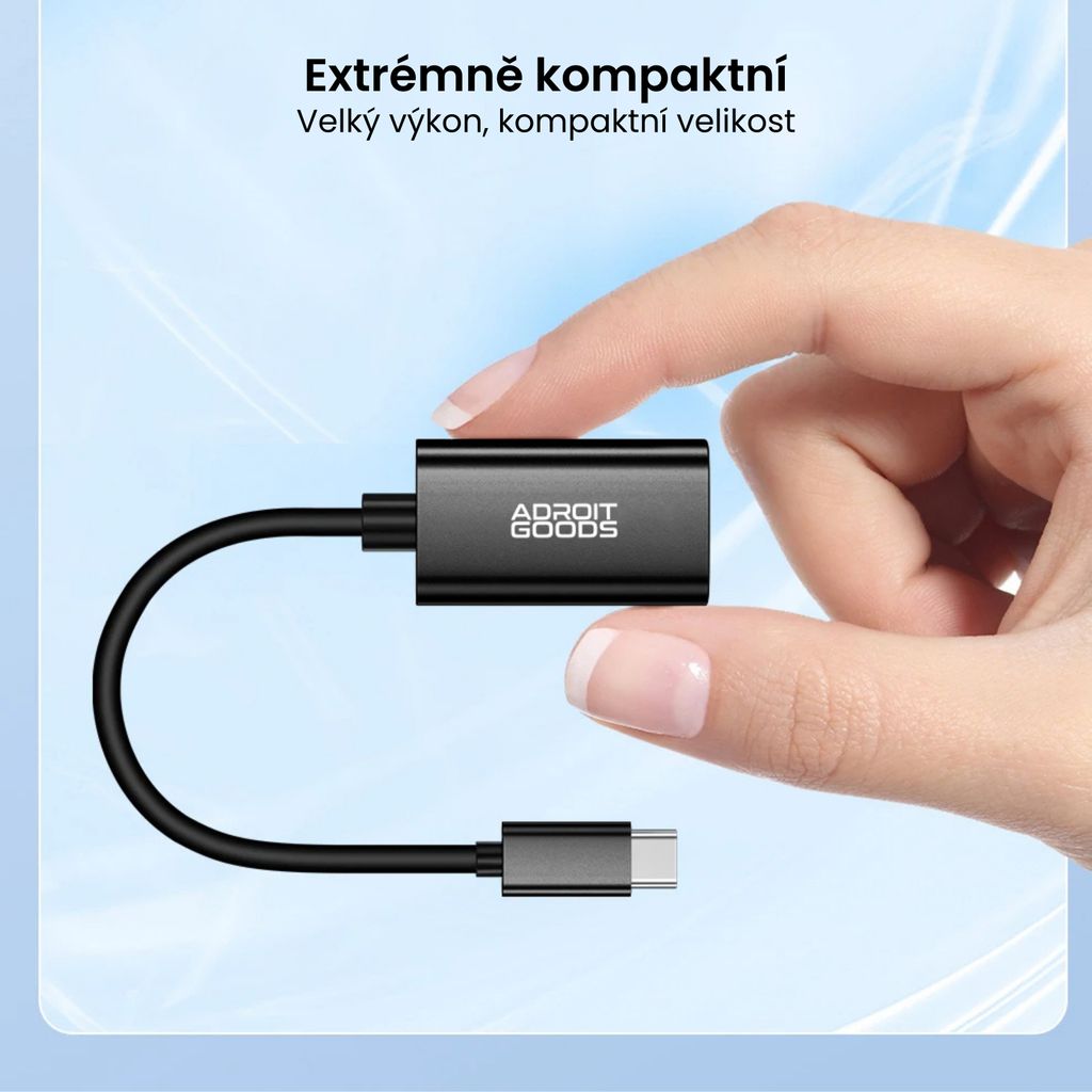 AdroitGoods Adaptér USB-C na HDMI - 4K @30Hz - černý Obrázek produktu 7
