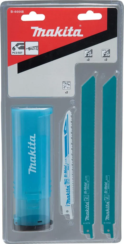 Makita B-44448 Jeu de 6 lames de scie sabre Reciproblatt Sortiment B