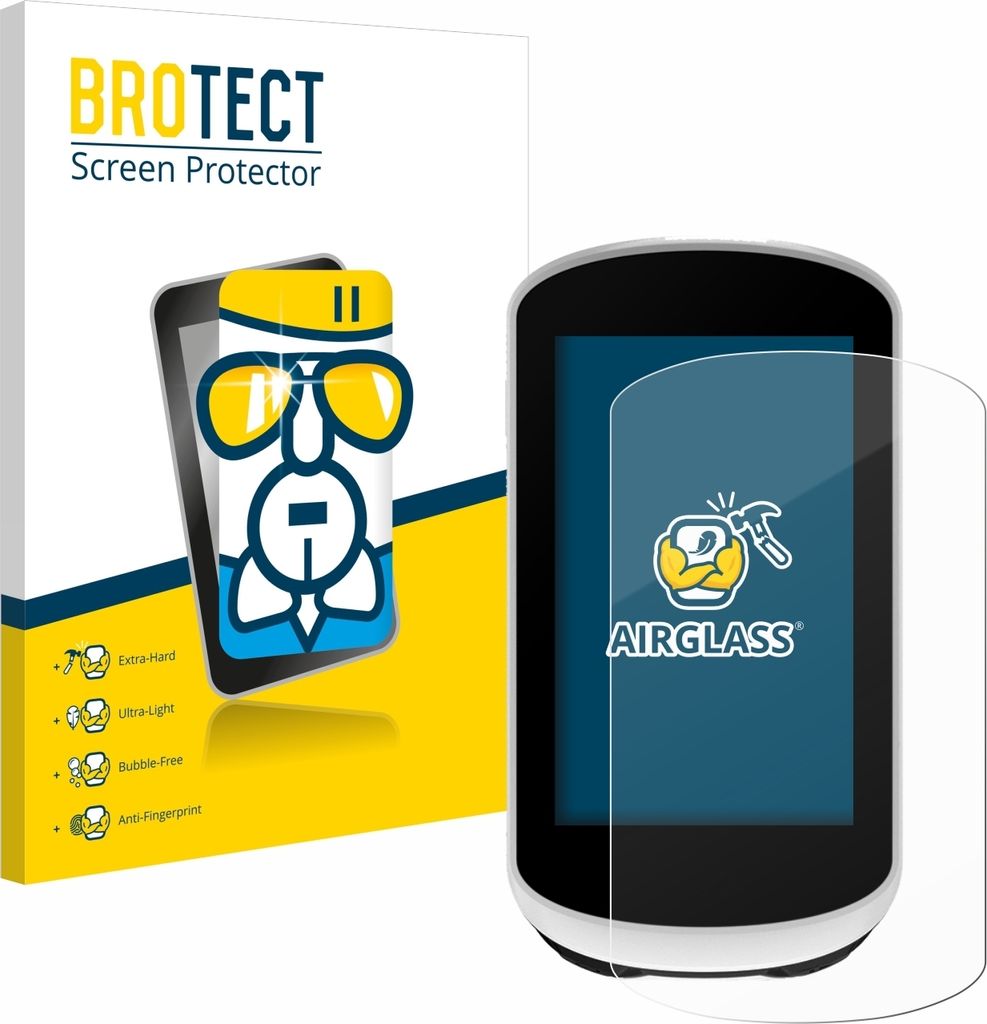 BROTECT Schutzglas für Garmin Edge Explore 2 Schutzfolie Panzer Folie Glas Display Schutz klar