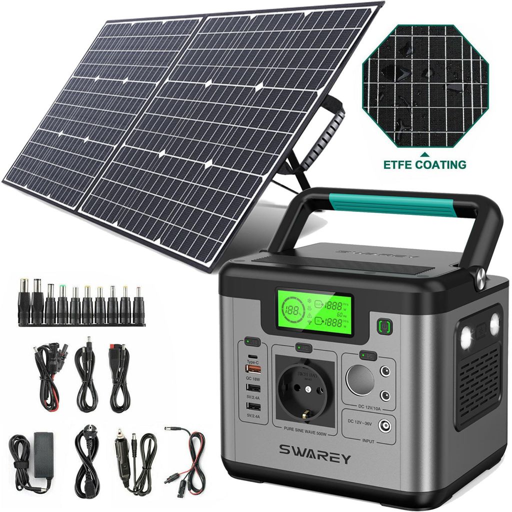 Przenośna elektrownia SWAREY S500 518Wh/144000mAh Generator Zdjęcie produktu 