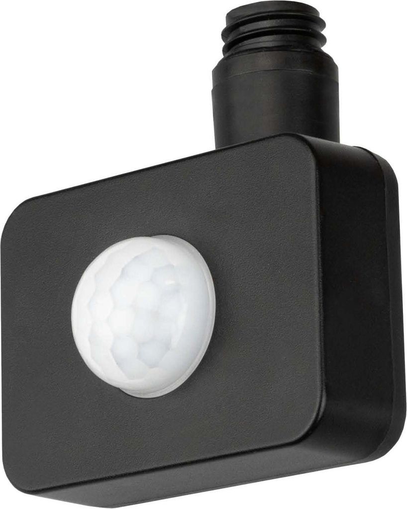 Ledvion - Bewegungsmelder PIR, Drahtlos, Schwarz, Deckenmontage, IP65, 120° Schwenkbar, Reichweite 2 bis 8m, Lichtsensor Einbruch