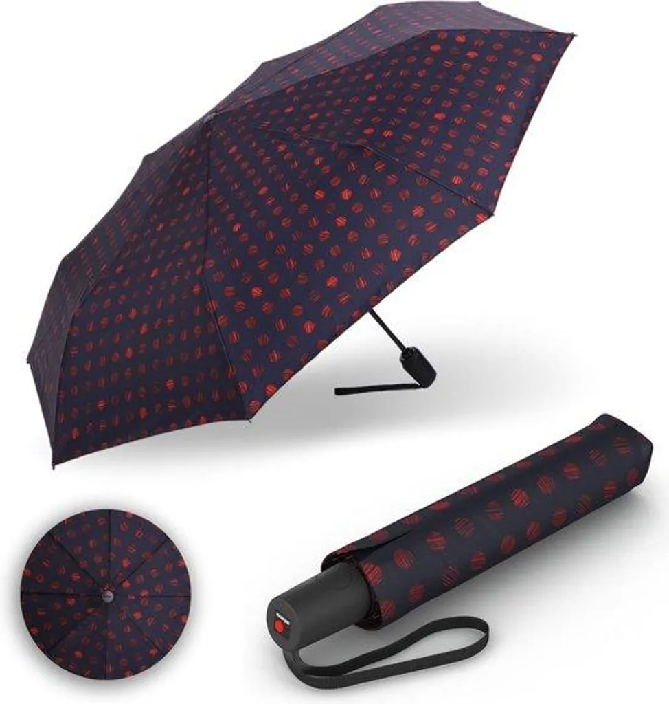 Parapluie automatique résistant au vent avec bouton-poussoir