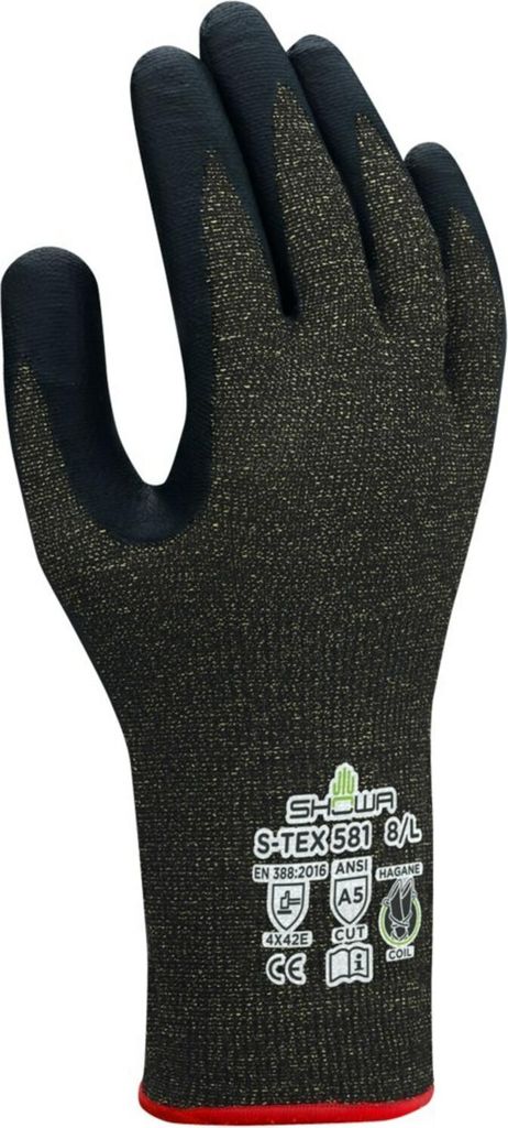 SHOWA Schnittschutzhandschuh S-TEX 581, Gr. 8