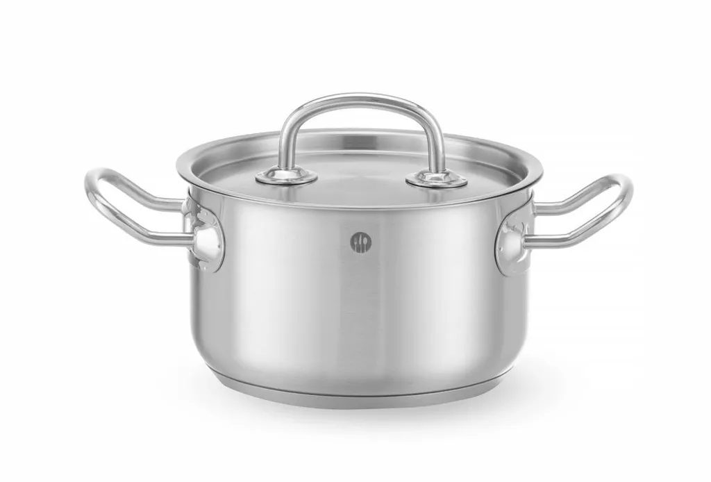HENDI Pentola Carne 3.5 Litri con Coperchio - Kitchen Line Induzione