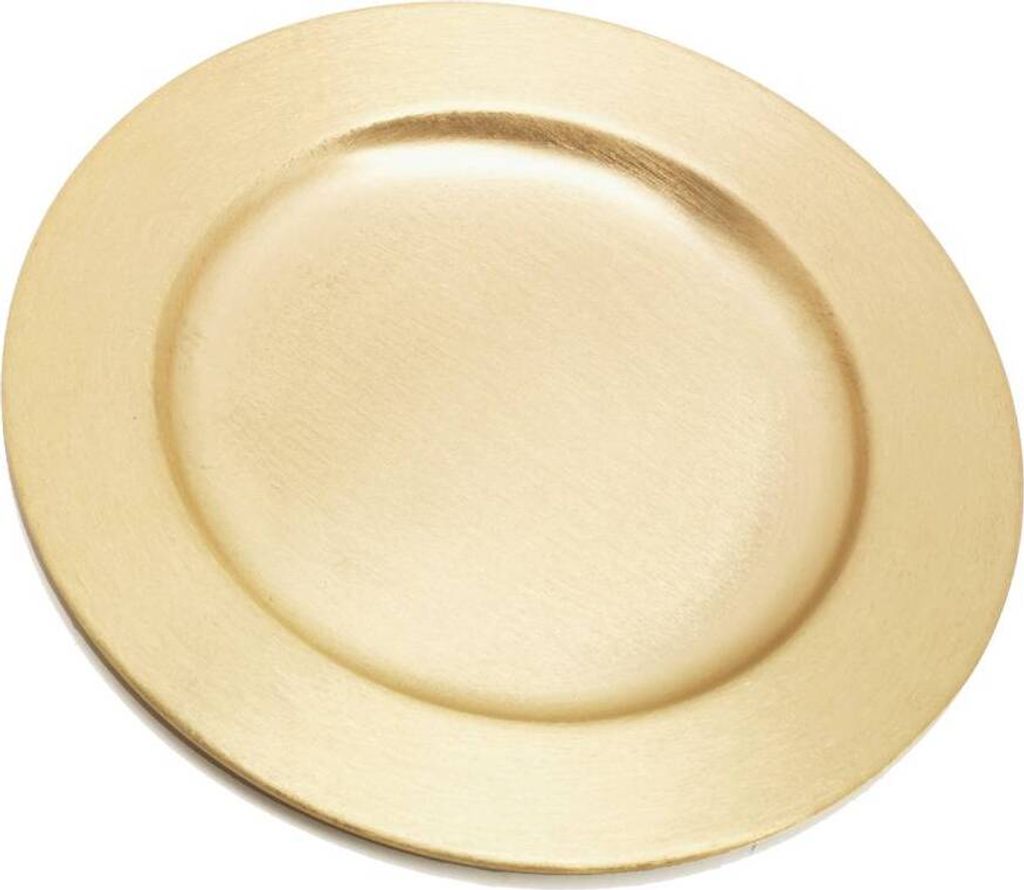 Dekoteller Ø14cm Kerzenteller Gold Hochzeit Kommunion Produktbild 