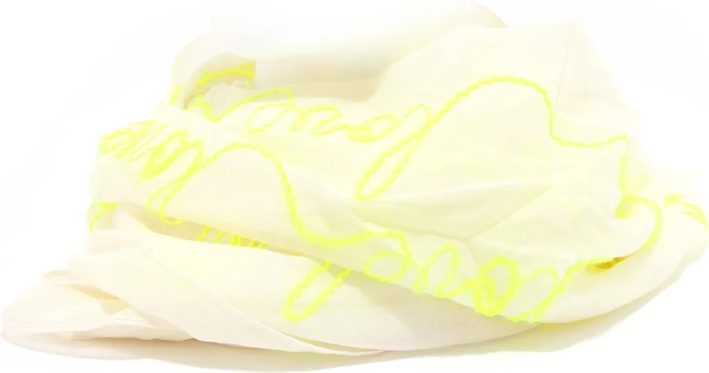 Accessoire mode été : écharpe coton pashmina ALTEA 4981S jaune femme