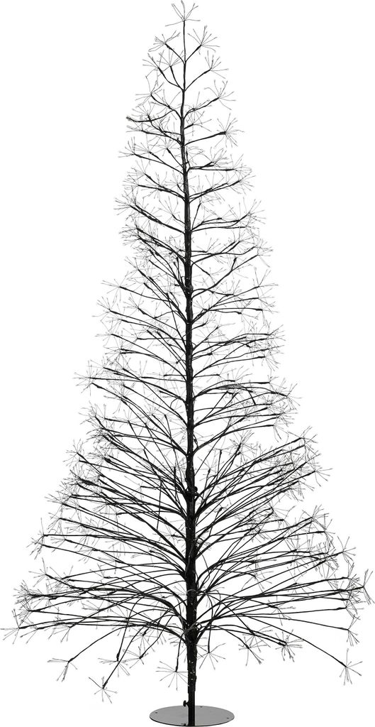 Luca Lighting Lichterbaum für den Außenbereich - H180 x Ø80 cm - Metall - Schwarz