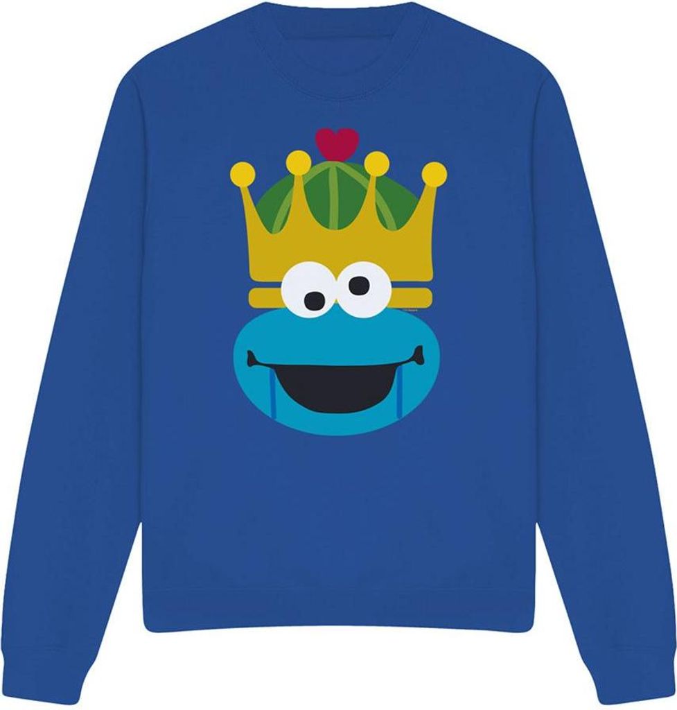 Sesame Street - Sweatshirt für Herren/Damen Uni - weihnachtliches Design TV20041 (S) (Königsblau)
