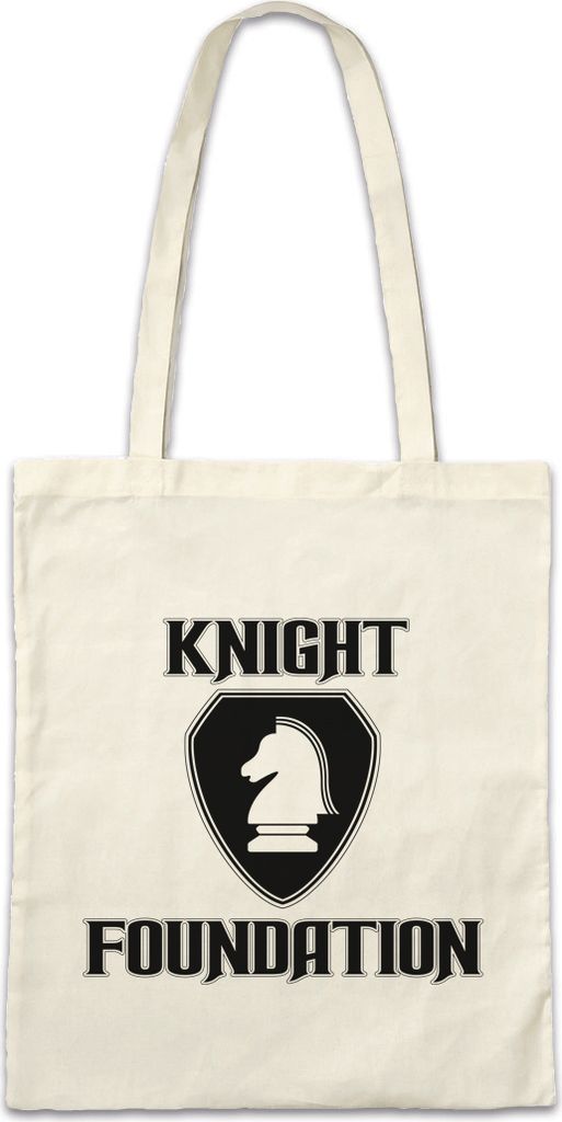 Urban Backwoods White Knight Foundation Logo, Stofftasche, Farbe: Beige