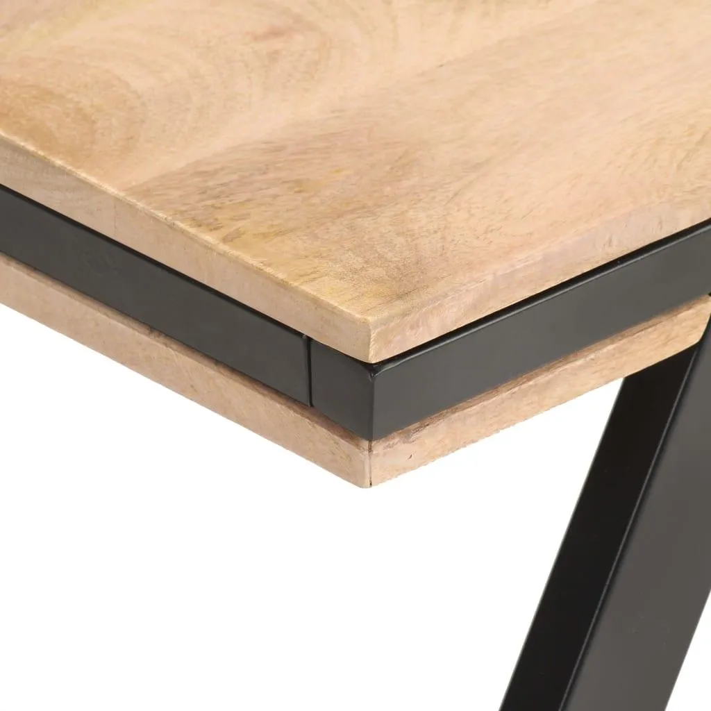Table basse bois massif 114x65 cm idéale pour grand salon convivial - 4