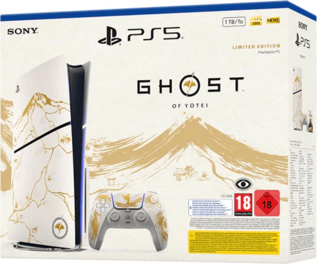 Sony PlayStation 5 Slim 1TB Disc Edition – Ghost of Yotei Edition