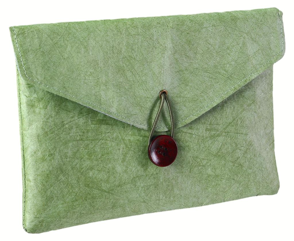 Tyvek-Papiermappe mit Einlage, wasserdicht, mit Knopfverschluss, tragbare Schutzhülle für iPad, Dokumenten- und Schreinorganizer