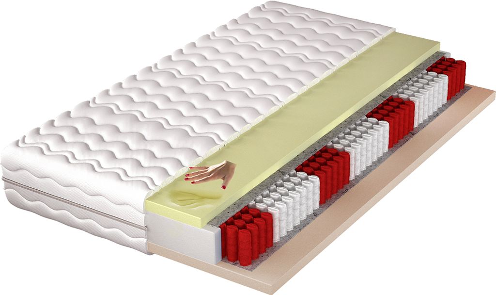 Adidar Ascona Doppelseitige Flexible Matratze mit Latex Mittelfest 100x200cm