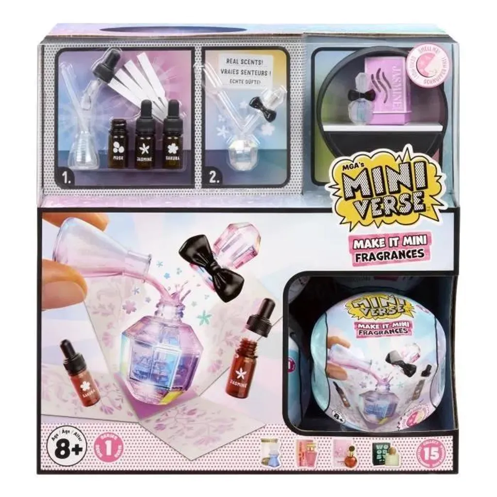 Jeu Créatif Miniverse Parfums : Pack de 15 Miniatures pour Enfants dès 8 ans