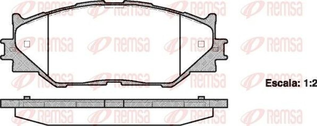 REMSA Bremsbeläge Satz Vorne Bremsklötze für LEXUS IS II (GSE2, ALE2, USE2) 1201.00