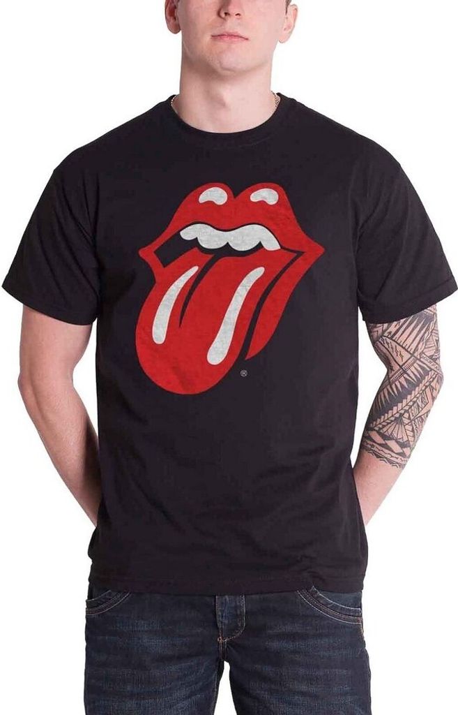 The Rolling Stones - "Classic" T-Shirt für Herren/Damen Uni RO198 (XXL) (Schwarz)