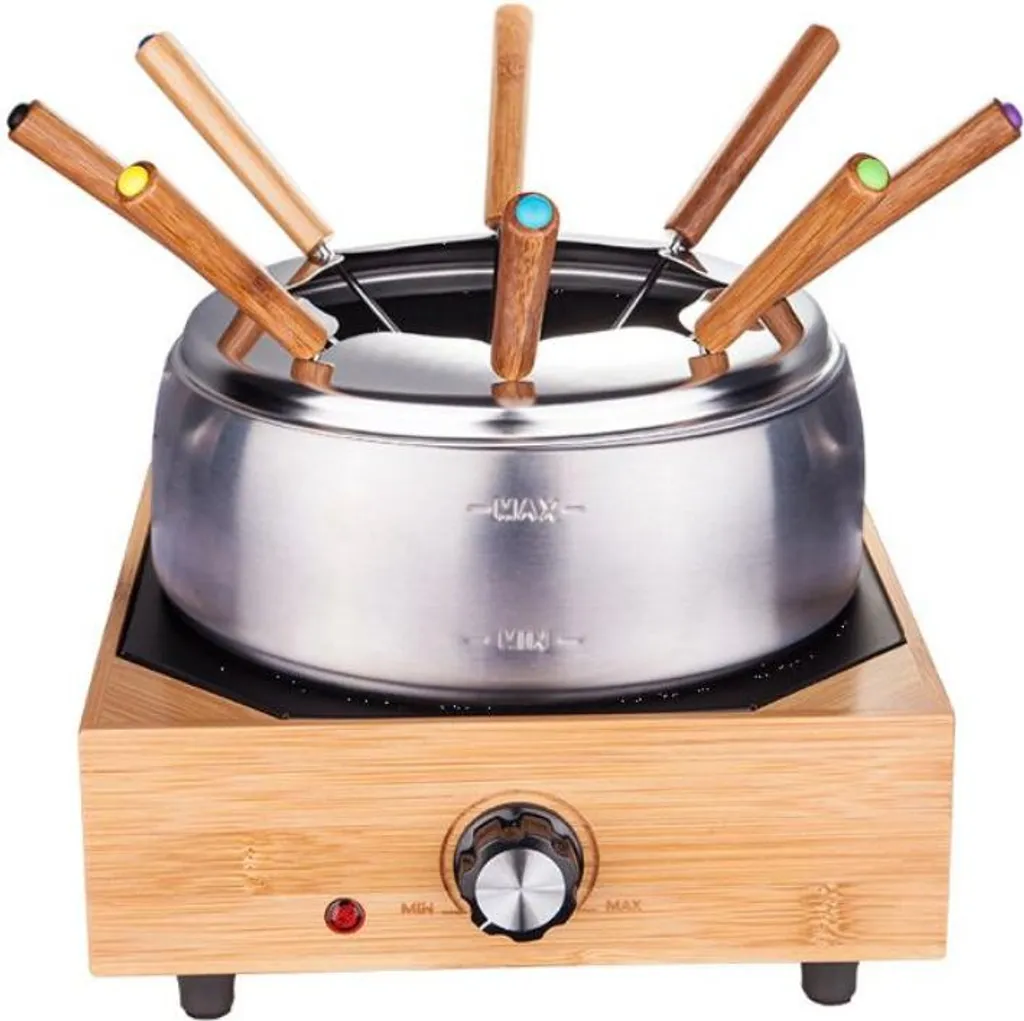 Service à fondue pour repas de fête en famille et grande table