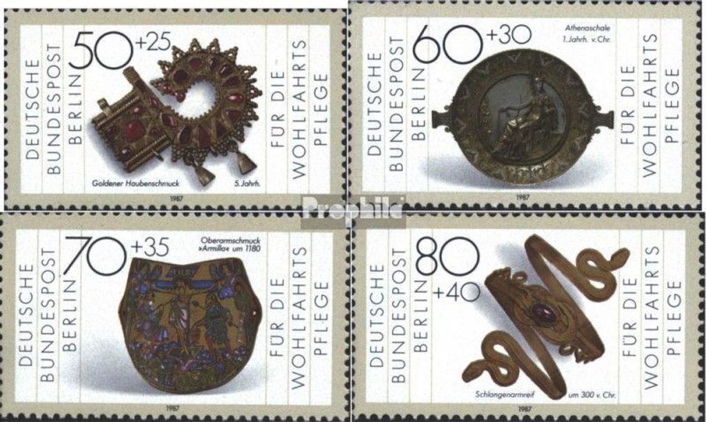 Briefmarken Berlin (West) 1987 Mi 789-792 (kompl.Ausgabe) postfrisch Goldschmiedekunst