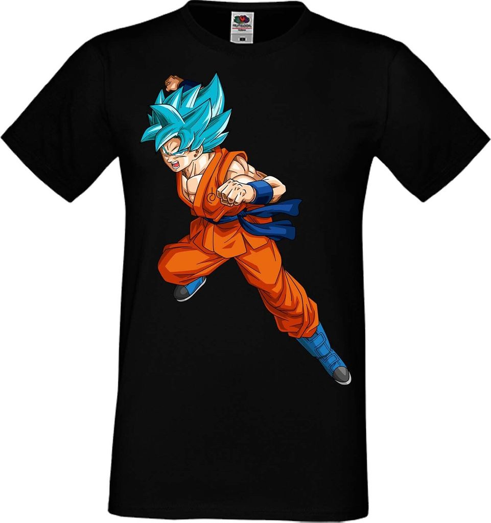 Herren T-Shirt Anime Manga Dragon Anime Manga Ball Z 11 Ssj, Man XL / Schwarz