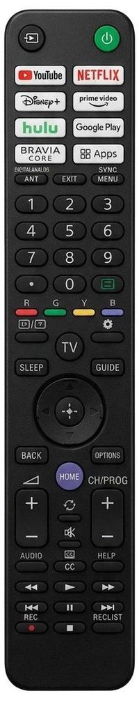 Ersatz Fernbedienung für SONY KD-75XD9405 | KD-75XF8596 | KD-75XH9096