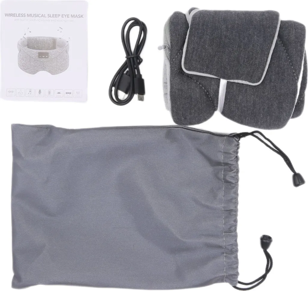Masque occultant Bluetooth INF : Bruit blanc et audio HD pour dormir - 5