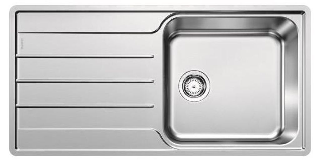Evier à encastrer 60cm inox avec siphon - Blanco - 523034 - Image du produit 