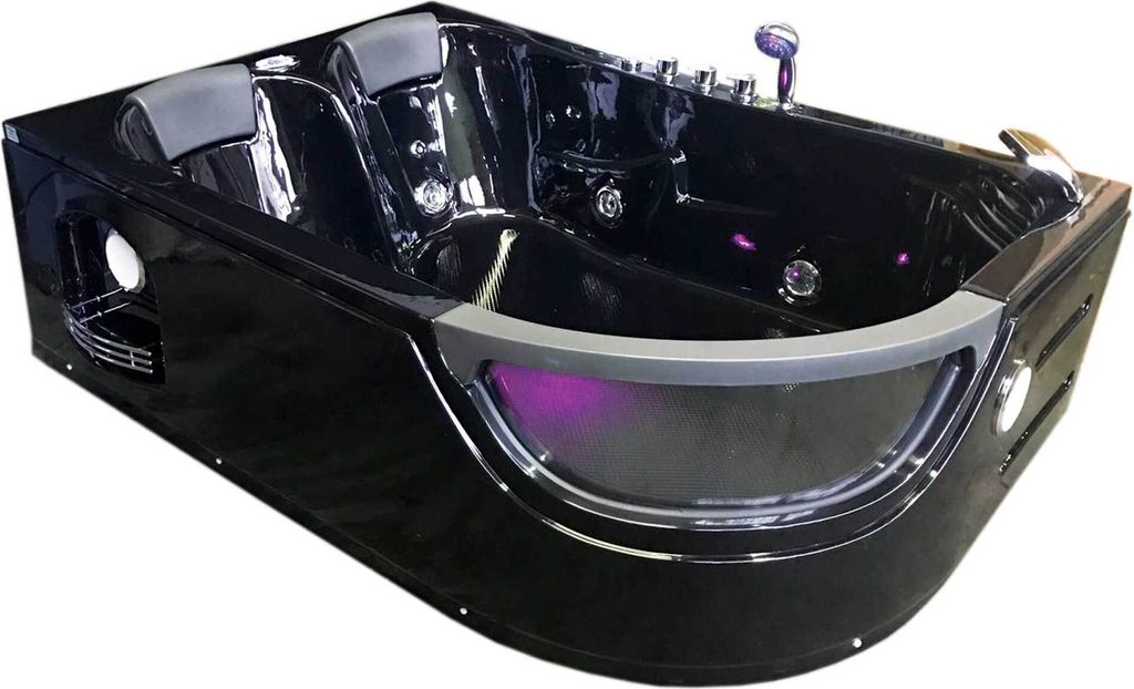WHIRLPOOL BADEWANNE Full Düsen Pegaso CHROMOTERAPY NEU SPA 180 X 120 cm wanne