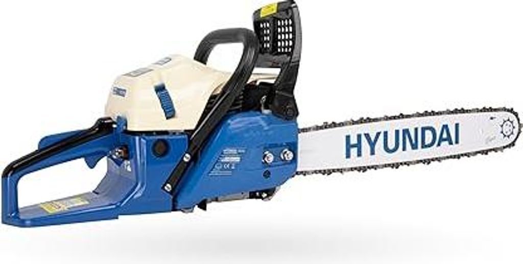 HYUNDAI Benzin-Kettensäge CS6220G | 51 cm/20 HYUNDAI Schwert und Kette | Motorsäge, Motorkettensäge, Benzinsäge | Hubraum 61.5 cm³ | 3.9 PS Le...