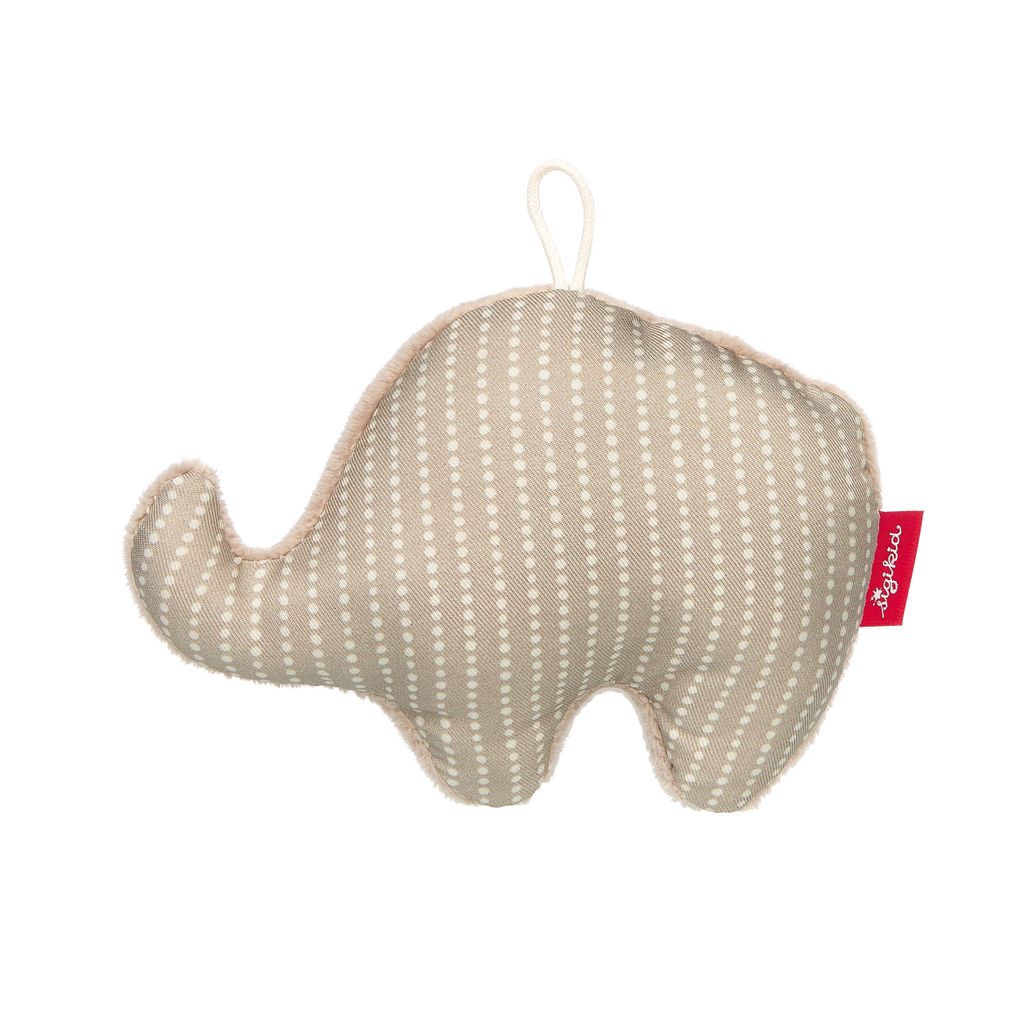 sigikid RedStars Greifling Elefant, Greifspielzeug, Rassel, Baby Spielzeug, Polyester, 42951