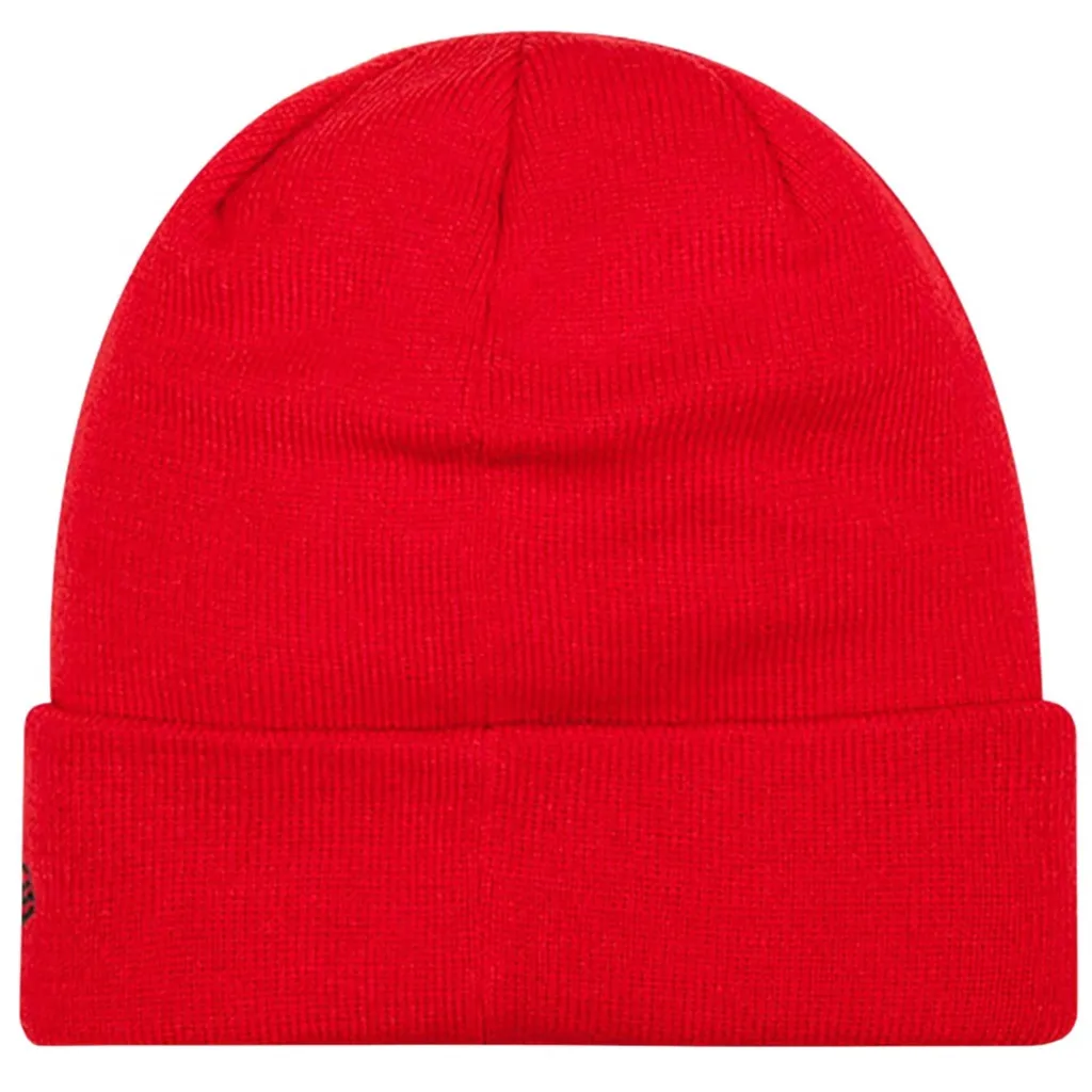 Bonnet New Era Manchester United Rouge - Bonnet d'Hiver Officiel MUFC