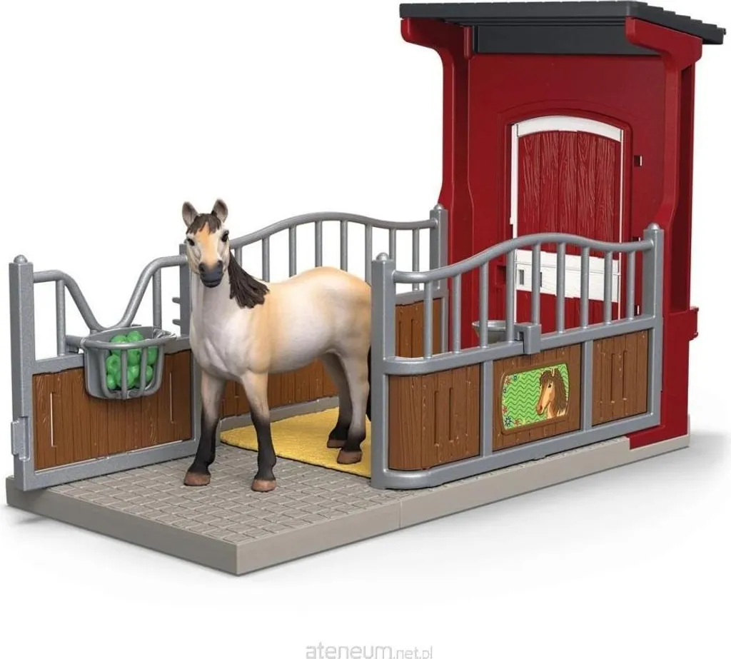 Coffret de Jeu Écurie avec Jument Mustang Schleich 42724 pour s'amuser
