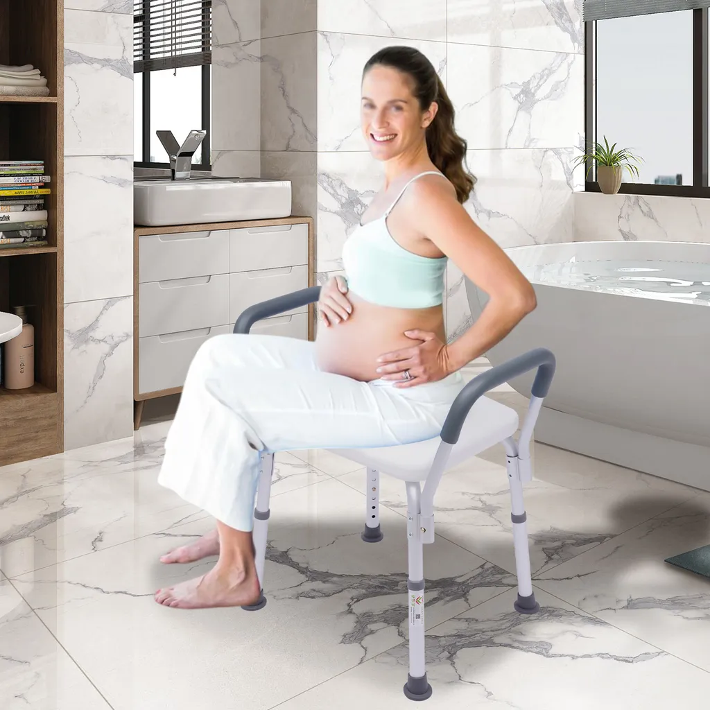 Évitez les chutes : Chaise de douche réglable antidérapante sécurisée - 5
