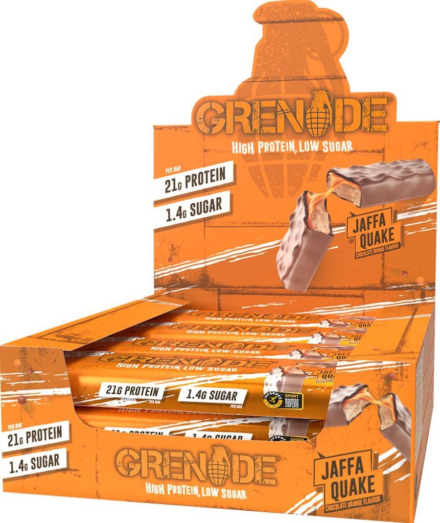 Grenade Protein Bar - 12 x 60 g Jaffa Quake